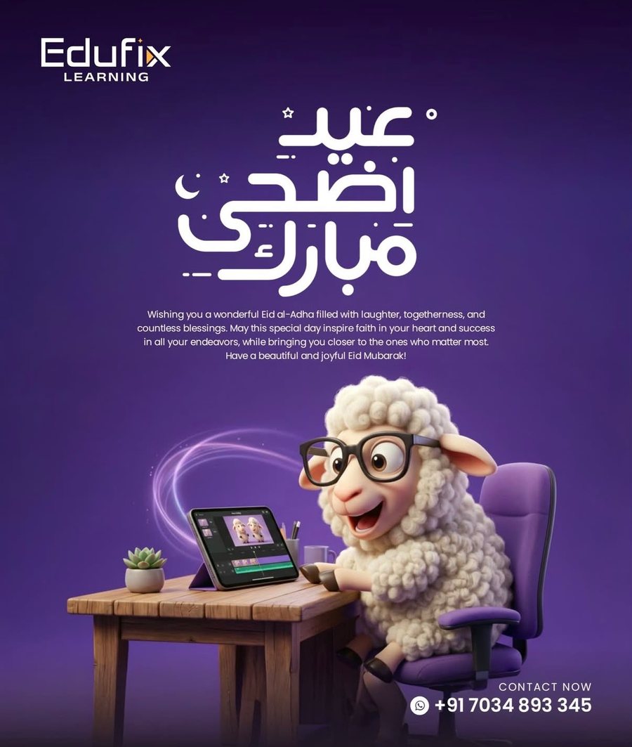 Edufix Learning — Eid al-Adha greeting campaign